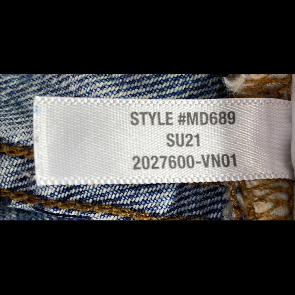 Madewell The Dad Jean 32 High Rise Med Wash Button Fly 100% Cotton Relaxed Fit - Picture 12 of 12